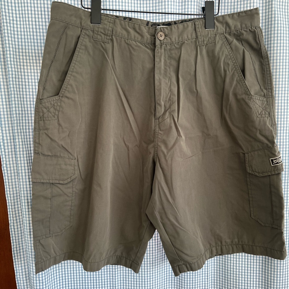 Billabong Olive Greenish Gray Men's Cargo Shorts